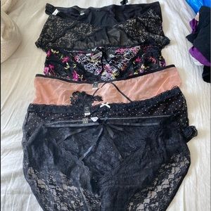 NWT Lot of 6 Pair of Sexy Plus Size Panties 5XL